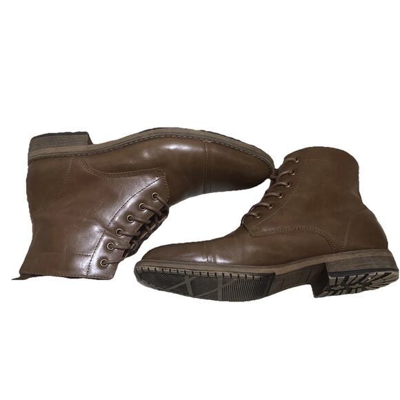 PERRY ELLIS Portfolio Men’s 11.5 Captain Brown Lace Up Ankle Boots Ultra Foam main image 11